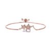 Bracelet etoile or rose