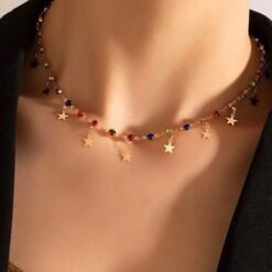 collier fantaisie etoiles
