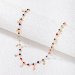 collier fantaisie etoiles