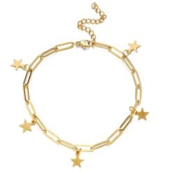 bracelet etoile acier inoxydable
