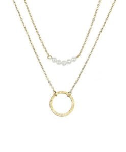 collier pendentif cercle or