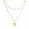 collier medaille or tendance