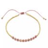 bracelet perles rose