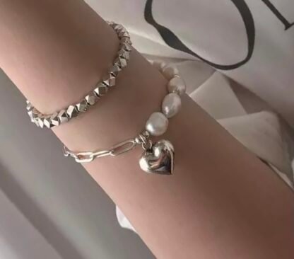 bracelet perle argent