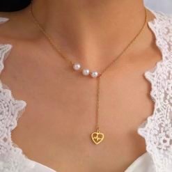 collier coeur fille