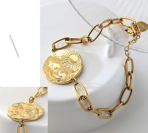 Mythologie Grecque Antique Lune Déesse Selene Disque Titane