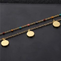 collier double rang pampilles