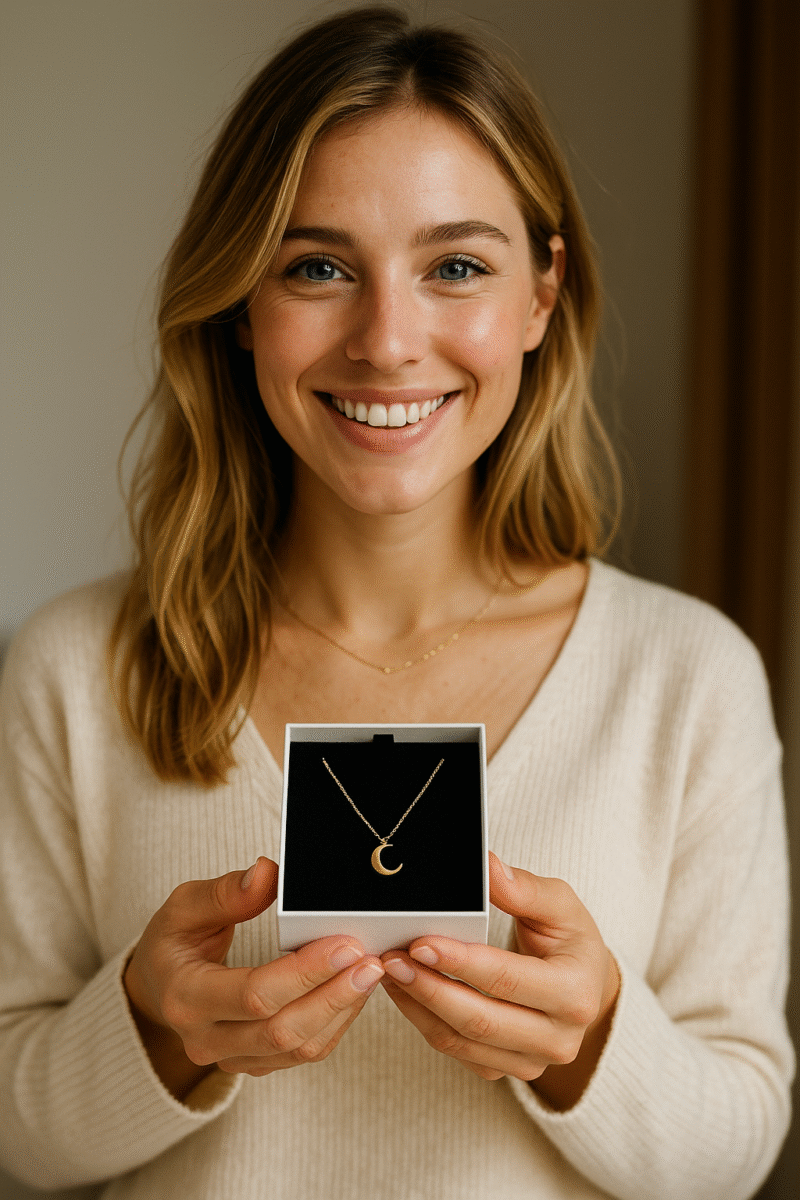 femme avec bijoux