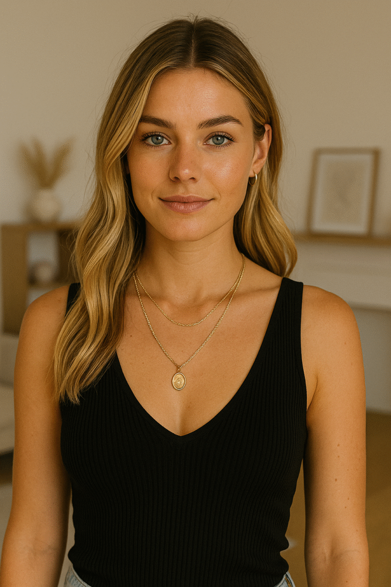 collier multi rang femme